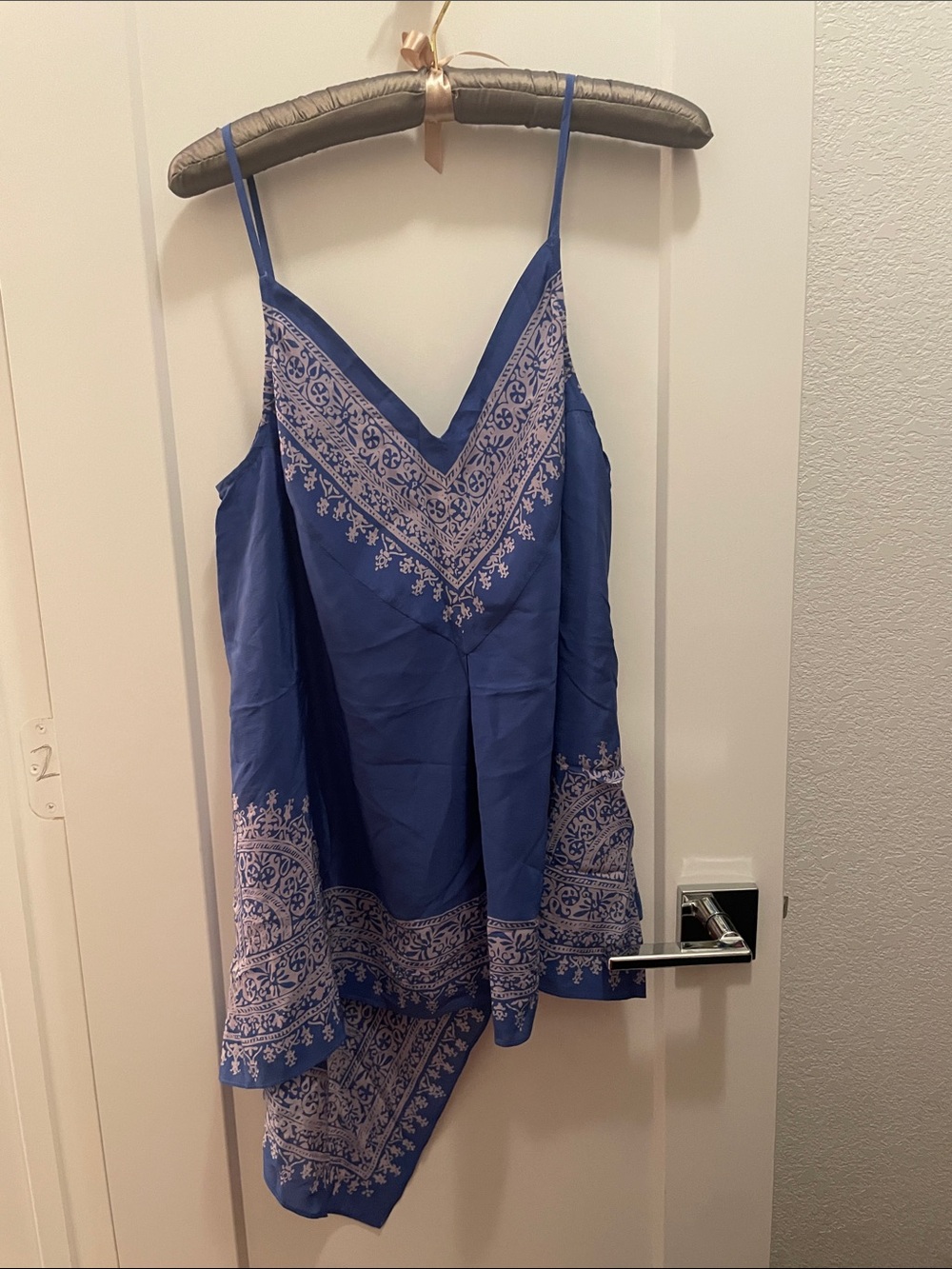 Anthropologie Silk Asymmetrical Scarf Cami